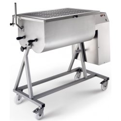 Mezcladora bipala profesional C/E MB180 de 180 litros en acero inoxidable