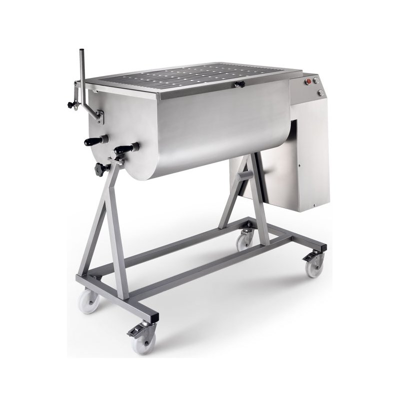 Mezcladora bipala profesional C/E MB180 de 180 litros en acero inoxidable