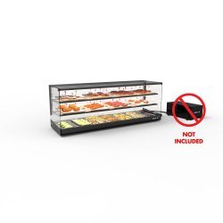 Vitrina Integra Humidity IN60/50-140H -B- negra con control de humedad y puertas correderas