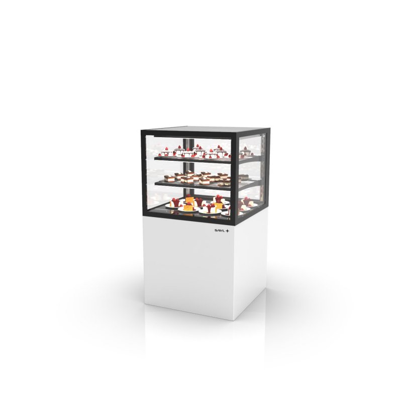 Vitrina Integra refrigerada blanca IN60/50-110 con puertas correderas y 2 estantes