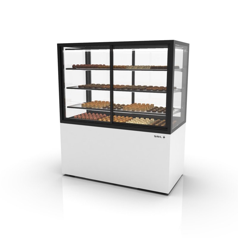 Vitrina refrigerada blanca IN120/80-140HA | Humedad controlada para quesos, chocolates y embutidos