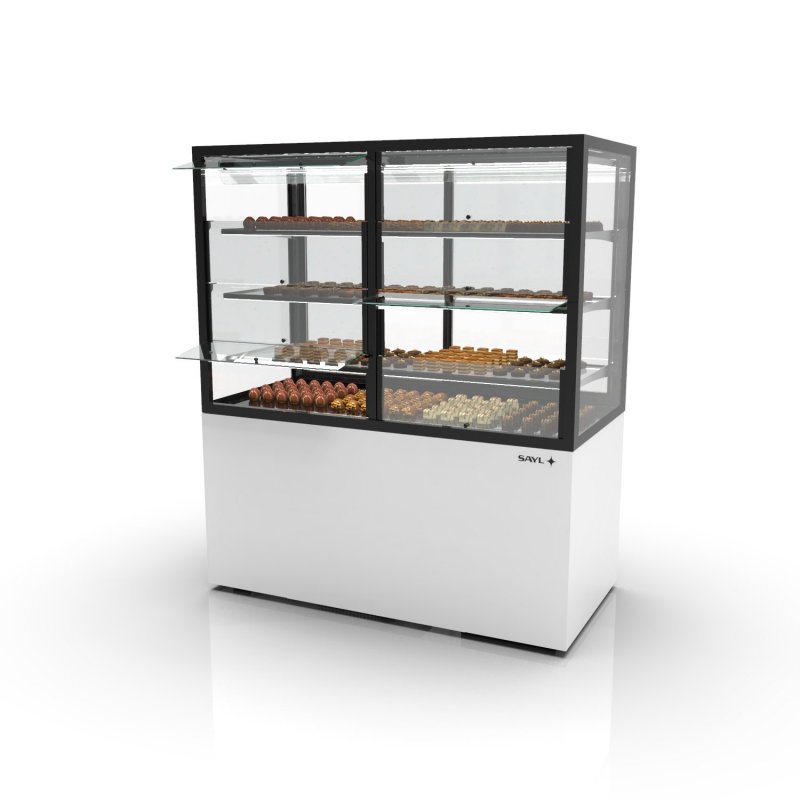 Vitrina refrigerada IN120/80-140HS blanca | Humedad controlada para quesos, chocolates y delicatessen