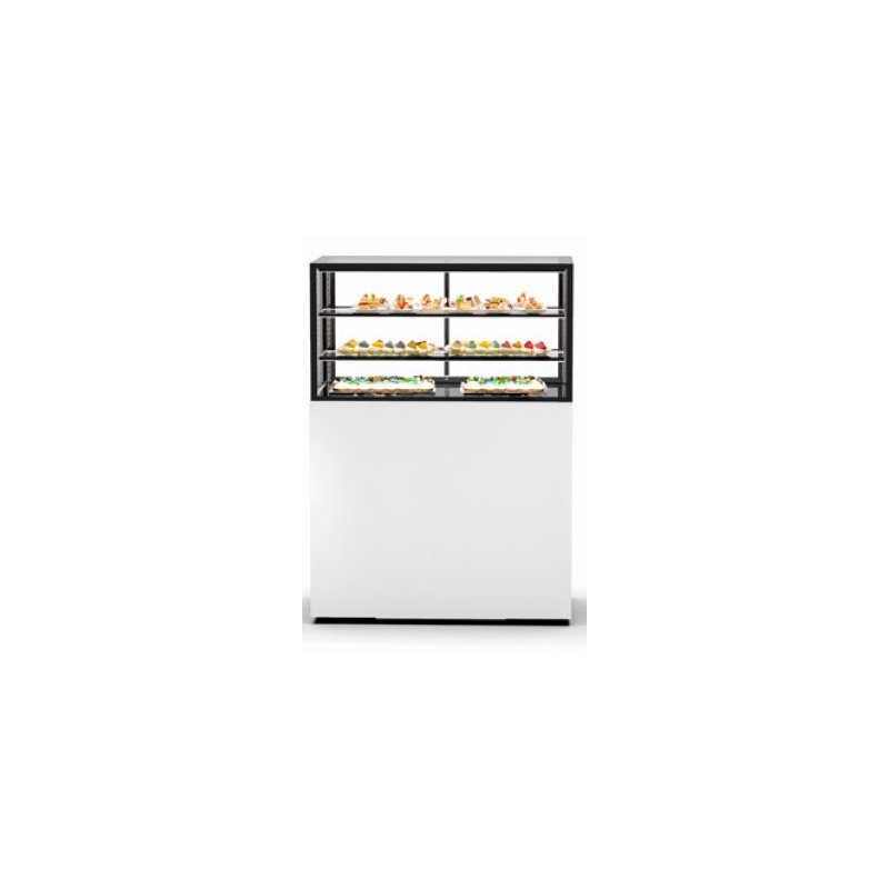 Vitrina vertical Integra IN100/50-140CG blanca con 2 estantes, LED y calor seco Sahara