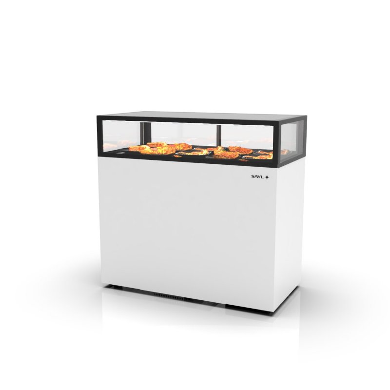 Vitrina calor seco IN120/20-115C blanca | Visibilidad, control táctil y diseño premium