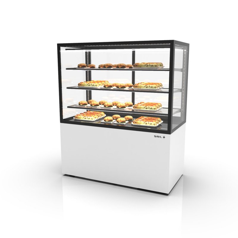 Vitrina calor seco IN120/80-140C blanca | Exposición impecable y diseño premium