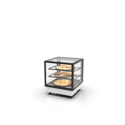 Vitrina Drop-In calor seco DP60-50C blanca | Doble cristal, LED y diseño compacto