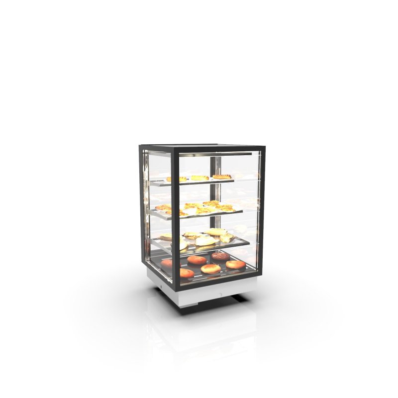 Vitrina Drop-In calor seco DP60-80C blanca | Alta visibilidad, eficiencia y seguridad