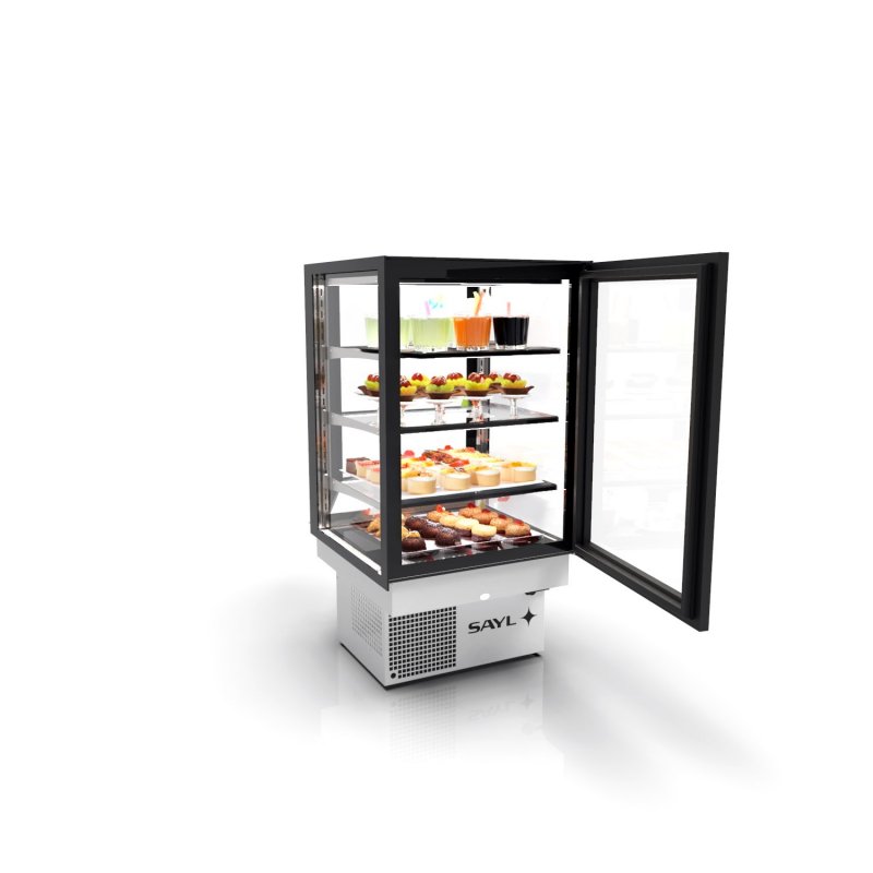 Vitrina Drop-In refrigerada DP60-80A blanca | Conservación de frescos, doble cristal y alta visibilidad