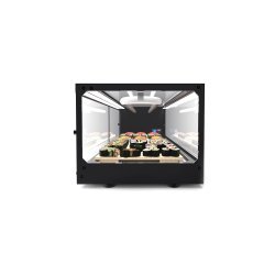 Vitrina refrigerada para sushi Logic Sushi VTLG6S negra con puertas correderas