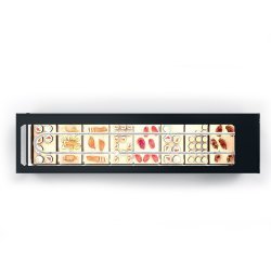 Vitrina refrigerada para sushi Logic Sushi VTLG6S negra con puertas correderas