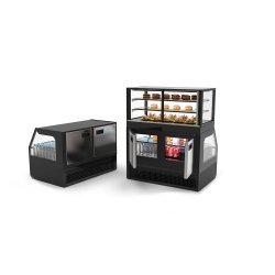 Vitrina Combi COF5F refrigerada con 3 estantes regulables y puertas correderas