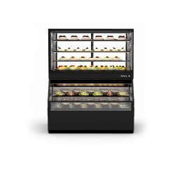 Vitrina Combi COF8F refrigerada con 4 estantes regulables y puertas correderas