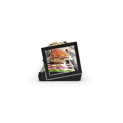Vitrina sobremostrador Kube VCKB8P de máxima capacidad con control electrónico y triple exposición
