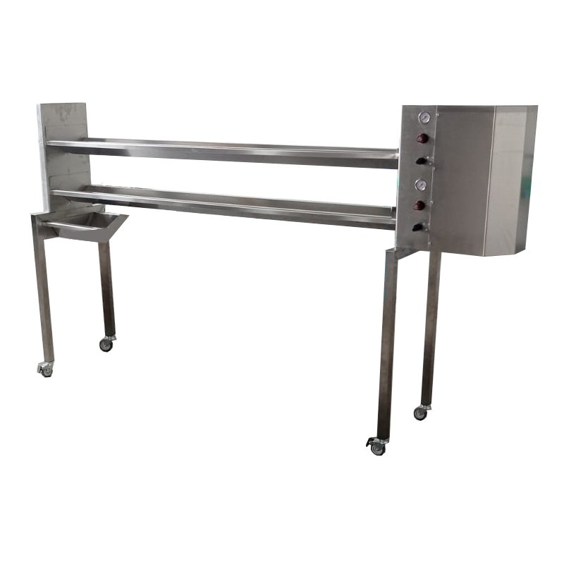 Prensa horizontal para queso de acero inoxidable con 2 pistones neumáticos Scovali SCPH-2EV