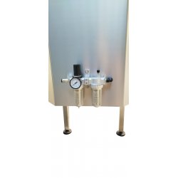Prensa horizontal regulable para queso de acero inoxidable con 2 pistones ampliables  Scovali SCPH-2RE