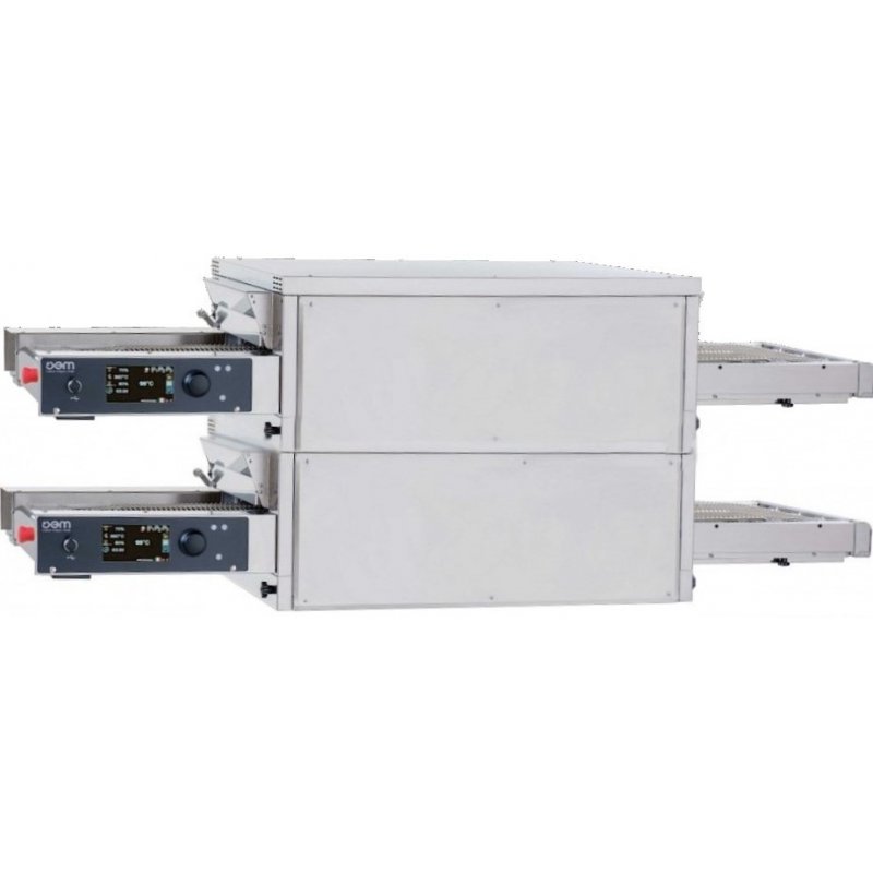 Horno para pizza de cinta estático OEM Tunnel TL108L/2 LCD Digital cinta 80 cm