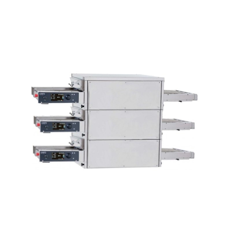 Horno para pizza de cinta estático OEM TL105L/3 LCD Digital cinta 50 cm