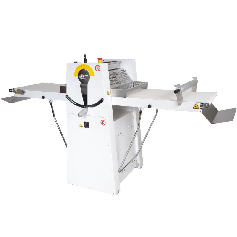 Laminadora de masa profesional PM500 con rodillos de teflón y velocidad variable