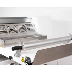 Laminadora de masa de sobremesa PM500 con rodillos de 500 mm y capacidad de 8 kg