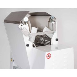 Laminadora de masa de sobremesa PM500 con rodillos de 500 mm y capacidad de 8 kg