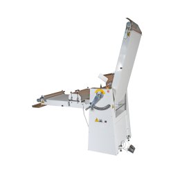 Laminadora de masa PM600 profesional de acero con rodillos ajustables y cintas a velocidad variable
