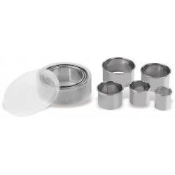 Caja de 8 cortapastas redondos lisos