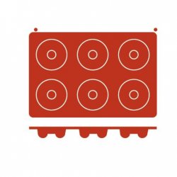 Molde de silicona de tamaño GN 1/3 en forma de Savarin de 7,2 centímetros