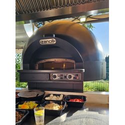Horno a gas Zanolli AVGVSTO PR12 Touch IOT con base giratoria para pizzas tradicionales y gastronomia