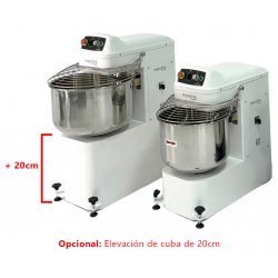 Amasadora de espiral de 2 motores con variador de velocidad y pantalla táctil de 50kg Massima M50PLUS
