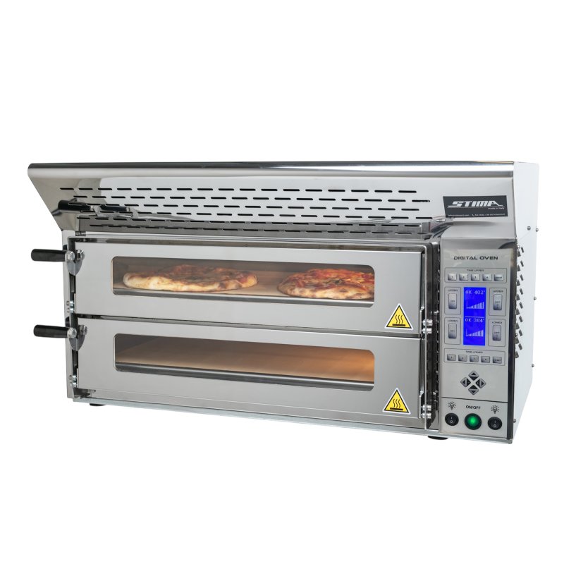 Horno para pizza profesional sin salida de humos Stima Digital Oven 2XL | 520°C