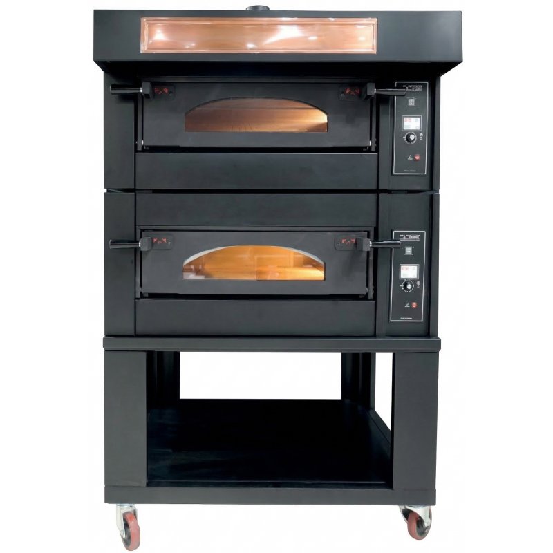 Horno Izzomyoven A4 para pizza napolitana de 2 pisos | Precisión y rendimiento para pizzerías