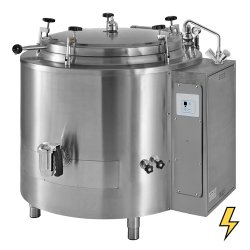 Marmita eléctrica indirecta fija con tapa de autoclave de 490 Litros SCPIA-500EEA