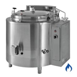 Marmita a gas indirecta con tapa autoclave de presión de 220 Litros SCPIA-200GA