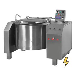 Marmita eléctrica indirecta con mezclador de 80 Litros PEIME-80 con basculación eléctrica - 100ºC