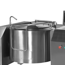 Marmita eléctrica indirecta con mezclador de 110 Litros PEIME-100 con basculación eléctrica - 100ºC