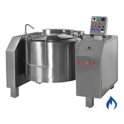 Marmita basculante a gas indirecta de 110 Litros PGRM-100