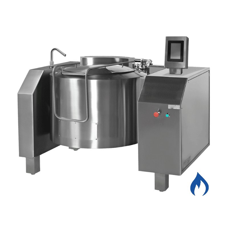 Marmita basculante a gas indirecta de 155 Litros PGRM-150E TouchScreen