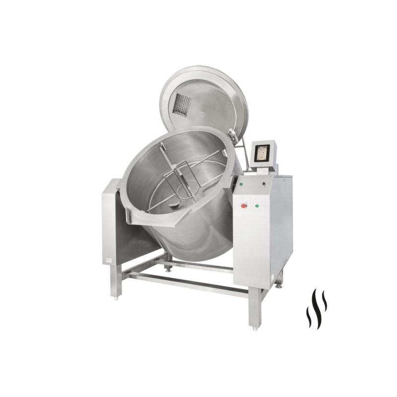 Marmita basculante a vapor indirecta de 400 Litros PVIM-400E TouchScreen