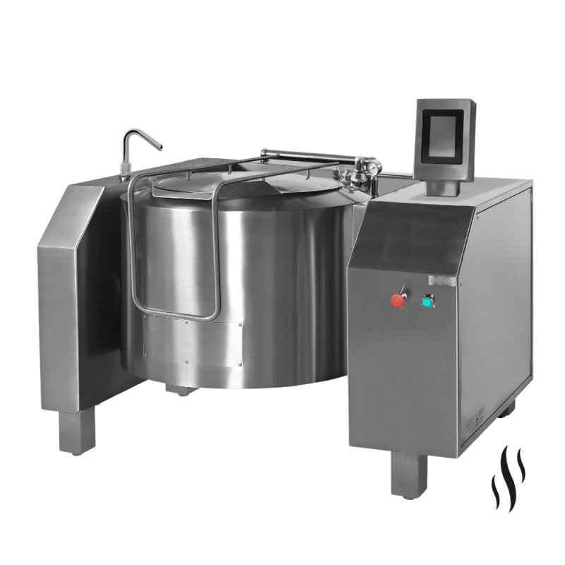 Supermix basculante a vapor indirecta de 330 Litros SPEM-330V TouchScreen