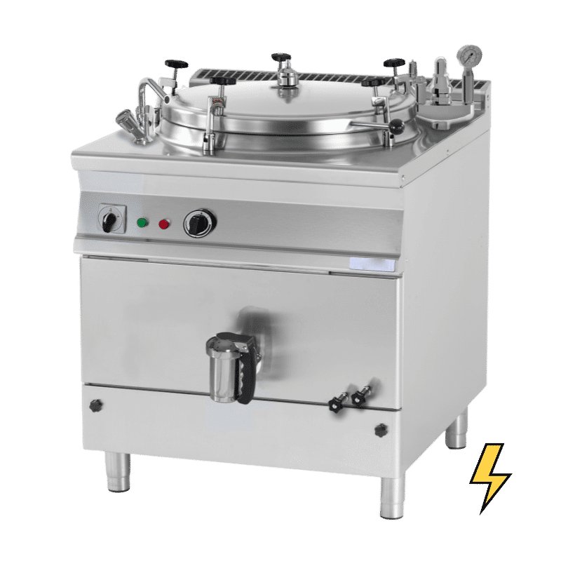 Marmita eléctrica indirecta modular con autoclave de 220 litros PIM-200EA