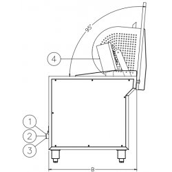 Lavaverduras con cesto elevable de 350 litros W-350R