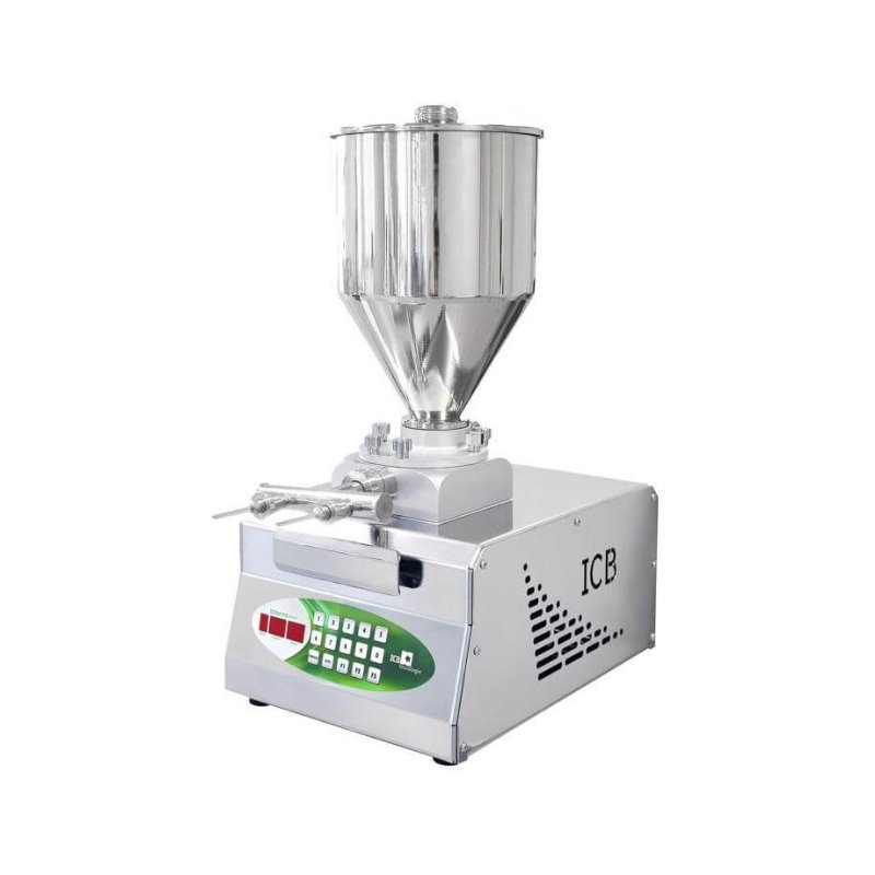 Inyectora dosificadora llenadora de engranajes eléctrica para pastelería y gastronomia con tolva 8,5 L