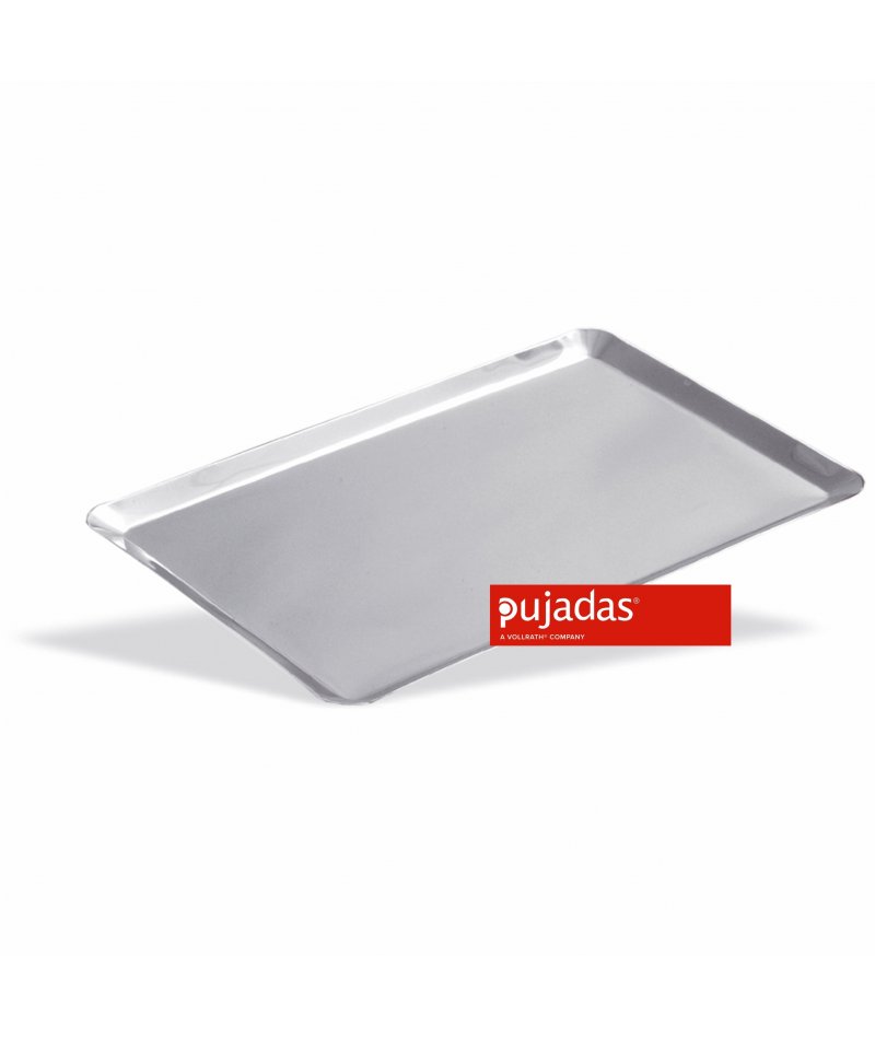 Bandeja Inox para pastelería con borde de 45º 25,5x17,5 / 27,5x21 / 30x26 / 60x20 cm