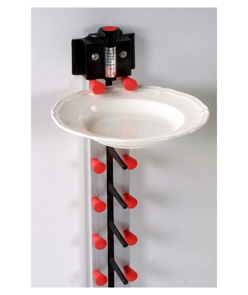 Soporte de platos de pared para hostelería Plate Mate de 21 platos