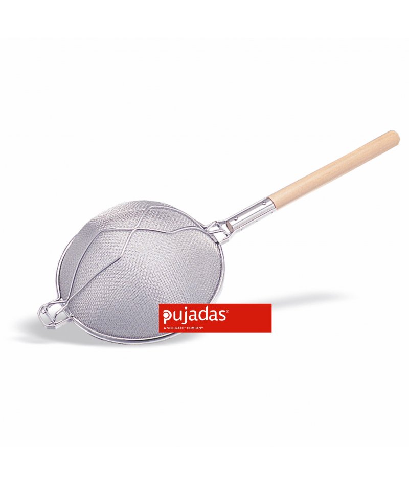 Colador de doble malla en acero inoxidable reforzado