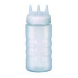 Dispensador a presión triple - Color bote: transparente - Color tapa: transparente - Capacidad(ml): 470 - Altura(cm): 18,7 - Di