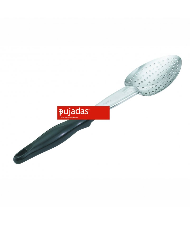 Cuchara de servicio perforada 35 cm varios colores
