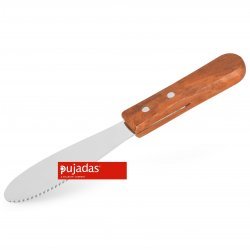 Espátula para untar. Mango de madera - Largo: 19,7 cm.Medidas de la pala: 10,2 x 3,3 cm.