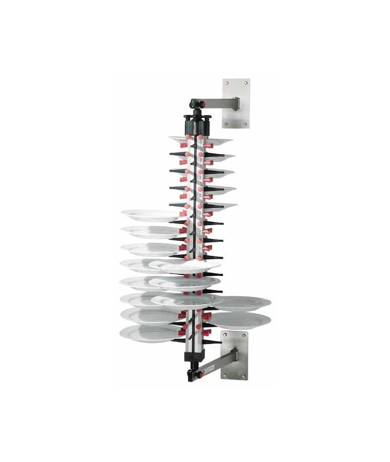 Soporte de platos de pared para hostelería Plate Mate de 48 platos