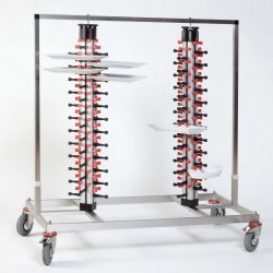 Porta platos de carro para restaurantes y catering Plate Mate Twin de 96 platos